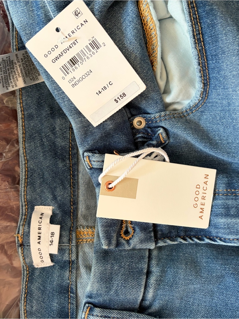 Good American Indigo Skinny Jeans - Picture 7 of 10